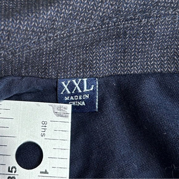 JACHS NY Navy Blazer Sports Coat Suit Jacket Cotton Blend Pockets Dbl Vent XXL - Picture 11 of 12